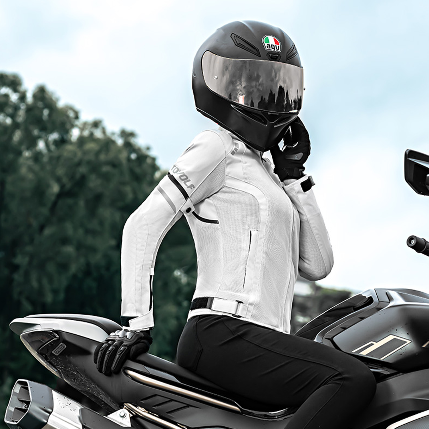 Jaqueta MotoWolf EasyFit Feminina com Proteção Leve