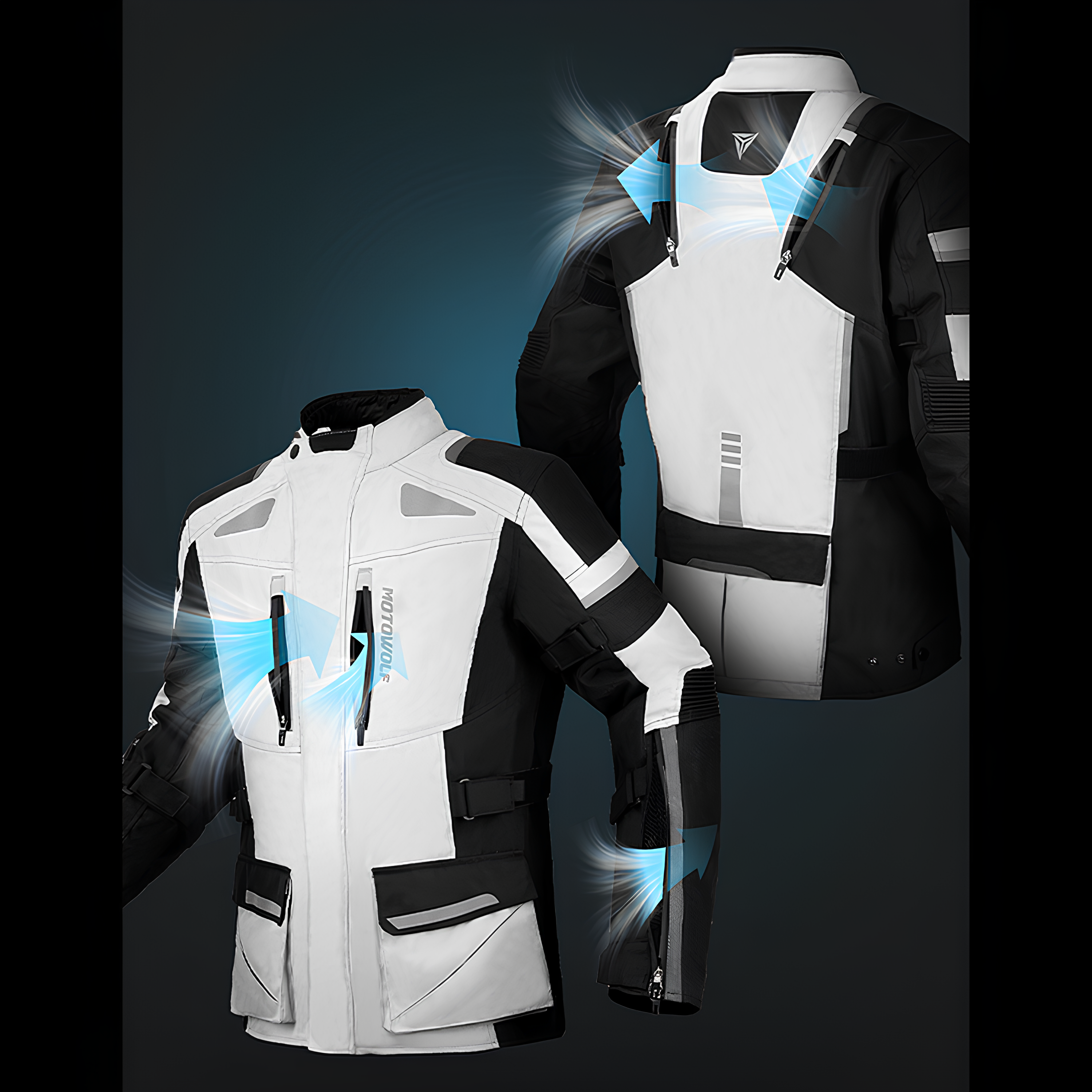 Jaqueta 3 em 1 RiderFlex AllWeather Pro - Motociclista, Impermeável, Térmica e com Proteção
