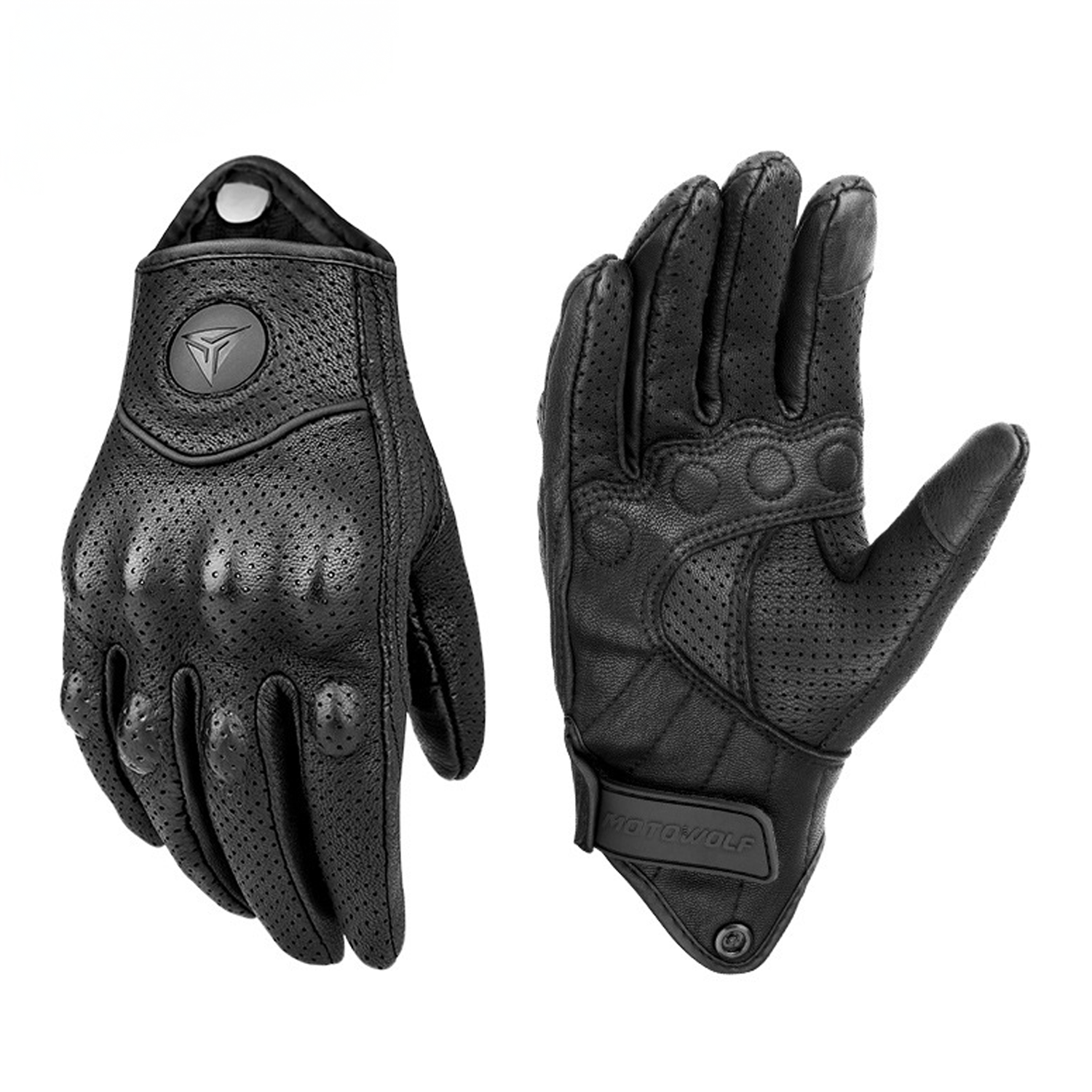 Luva de Couro Velocity 360 Pro Rider