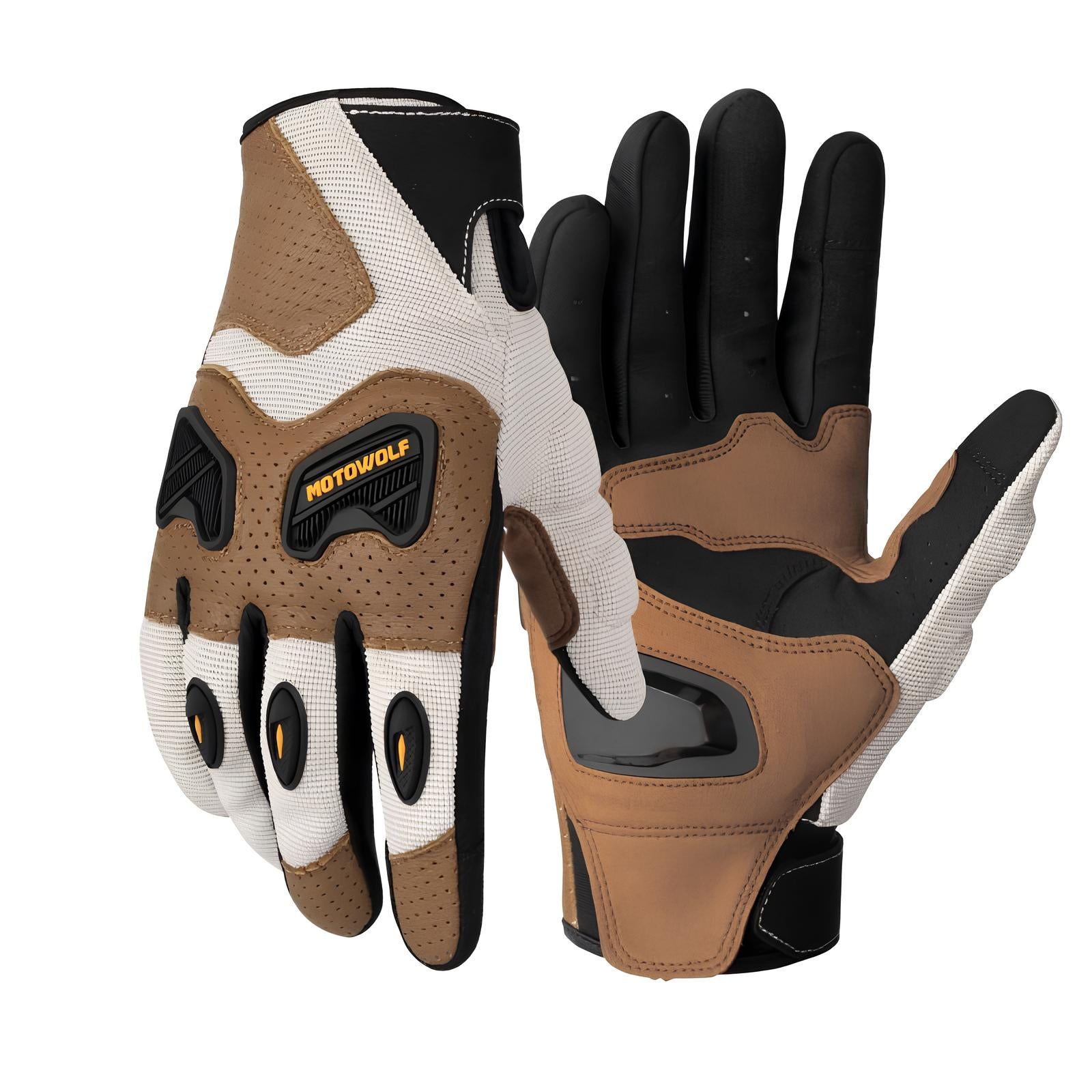 Luva MotoWolf Ride Racing Respirável para Motociclistas